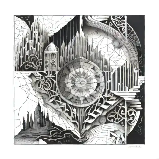 Fantasy World Breaking Out Of A Book Into The Real World