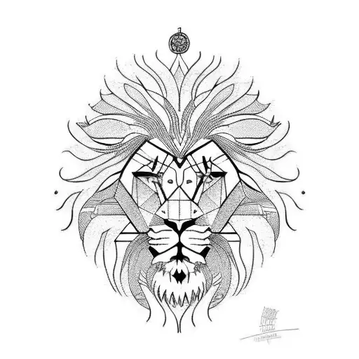 A Half Lion Face With Half Robot Lion Fave