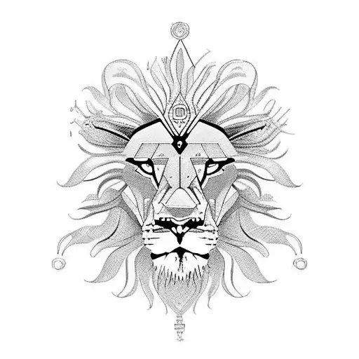 A Realistic Lion Head With Robotic Enhancements