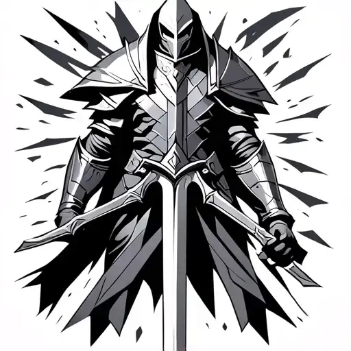 World Of Warcraft Paladin With A Two Haned Sword