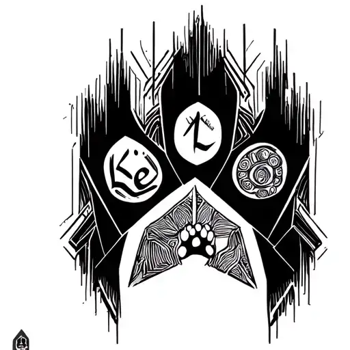 Paw Print With Leo And Ash Written Inside