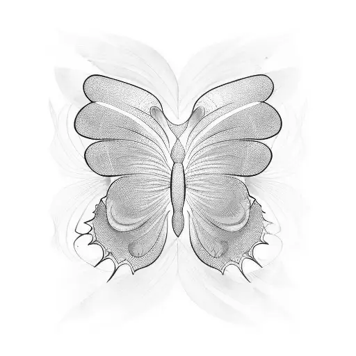 Butterfly Wings Made Up Of Sunflower Petals