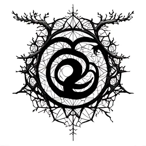 Life Tree With Ouroboros Snake