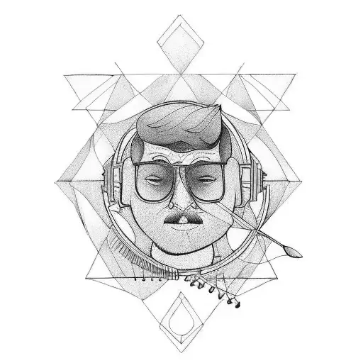 A Portrait Of A Teacher With A Background Of Art Supplies And Musical Instruments