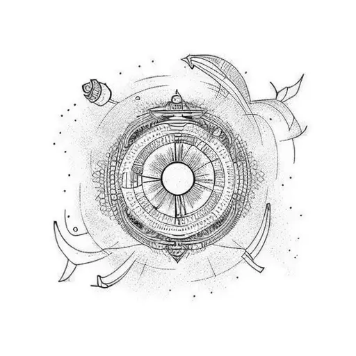 Simple Circle With Life Events On The Outline