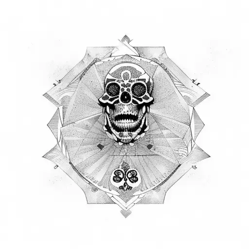 Momento Mori In Script Font And Red Ink