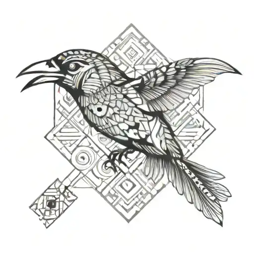 Polynesian Bird Flying Away