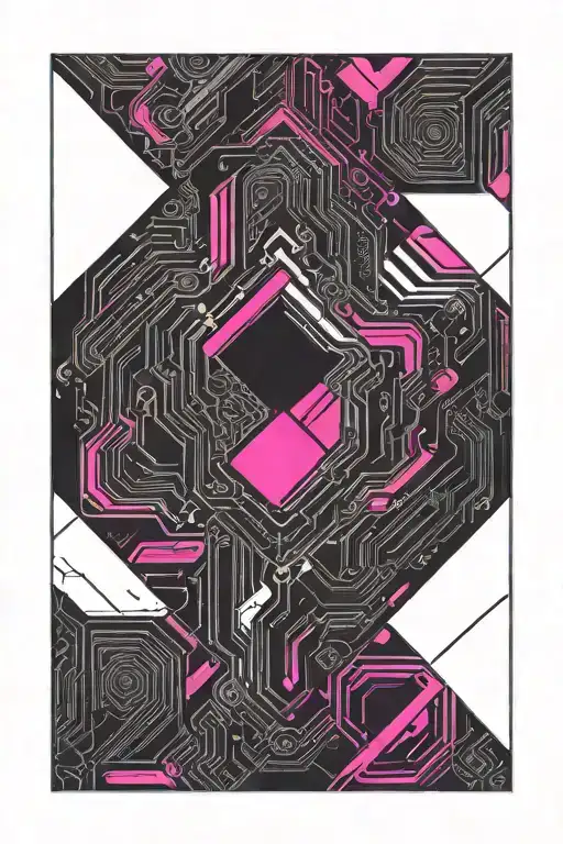 Cyberpunk Bisexual Pride Flag