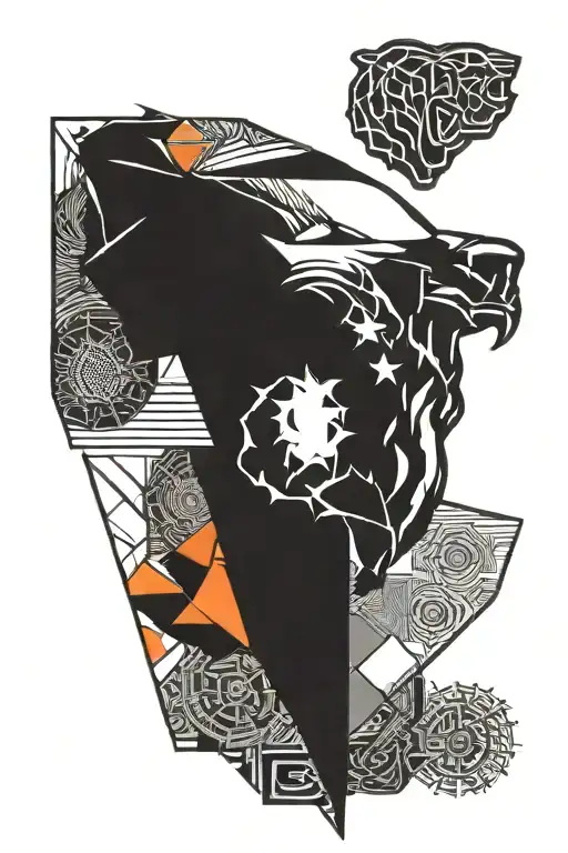 Usa And Chicago Bears Logo