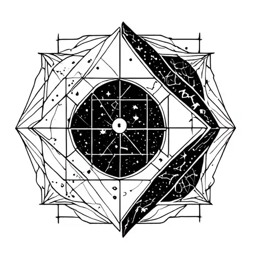 Metatrone Cube With Taurus And Pisces Constellation