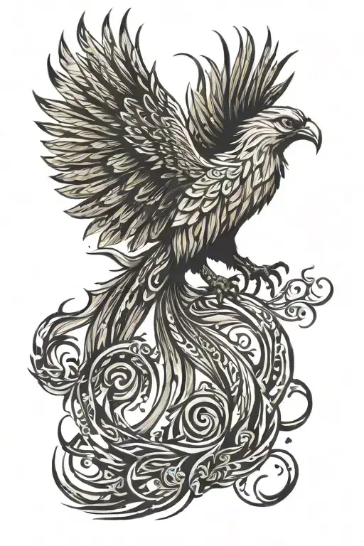 Phoenix Rising Phoenix From Fire