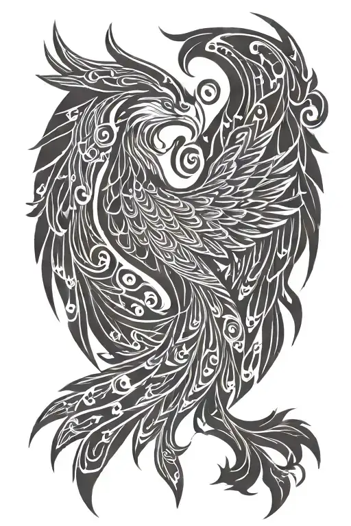 Phoenix Rising Phoenix From Fire No Too Busy Design