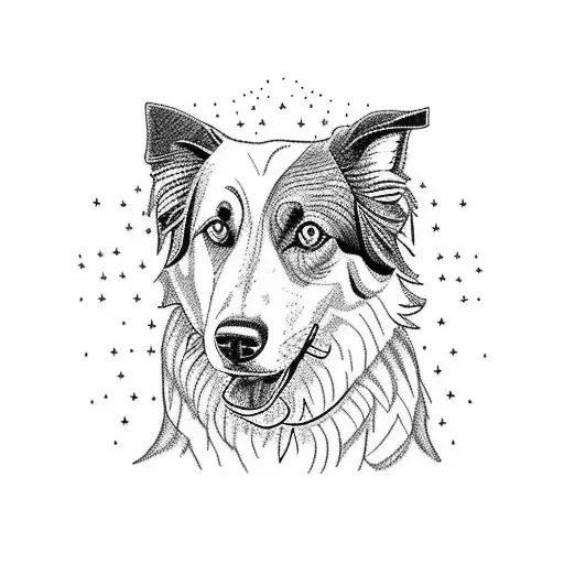 A Scientist Farmer With A Border Collie With A Wooded Landscape In The Background