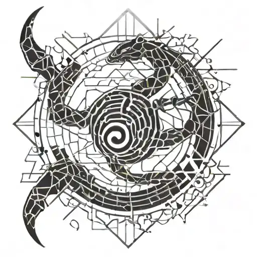 Hard Techno Music With Scorpio Symbol