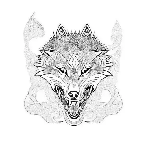 Wolf Dance With Dragon