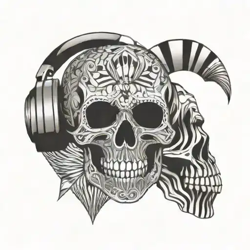 Skull With Music