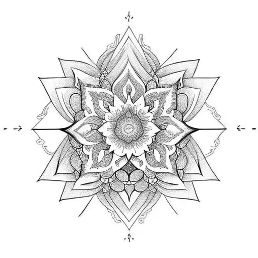 Honeycomb Sacred Geomerty Lotus Sleeve