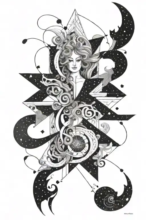 Heaven Opening Her Coat With Galaxies Swirling In Her Eyes