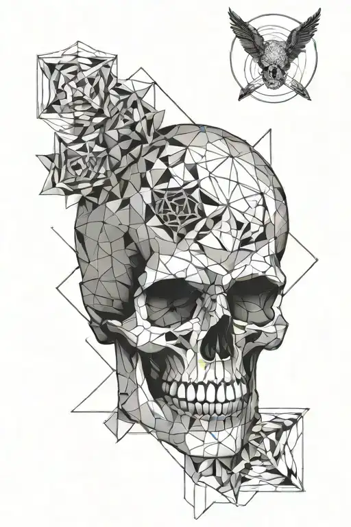 Metatron Cube Skull