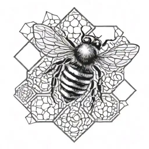 Bee Honeycomb Pattern Incorporating Elements