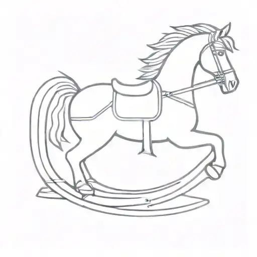Rocking Horse Outline