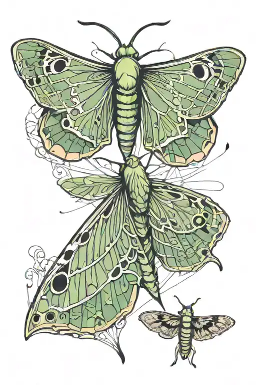 Luna Moth Resting