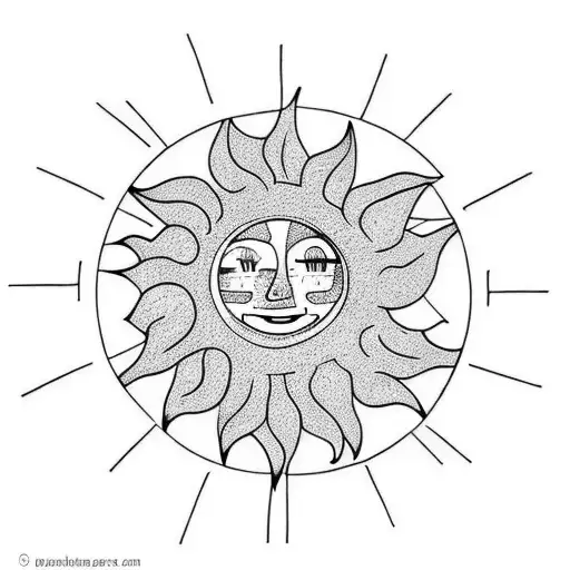 A Sun And A Pumpkin Glued Together