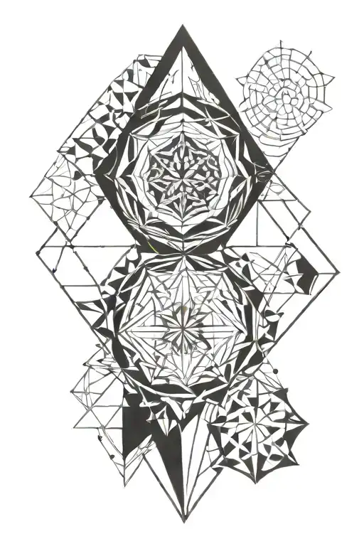 Sacred Geomtry Black And Withe