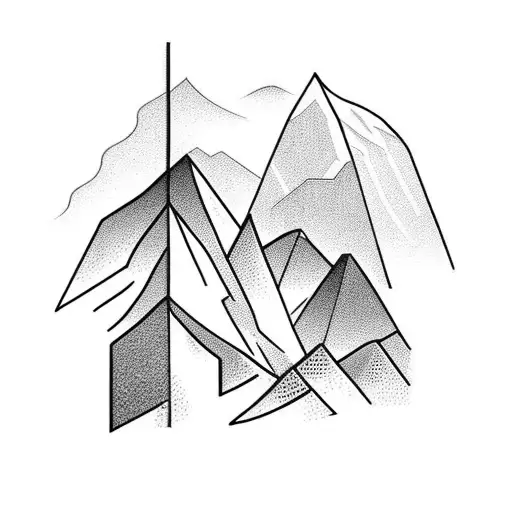 Mountain Scene For The Chest