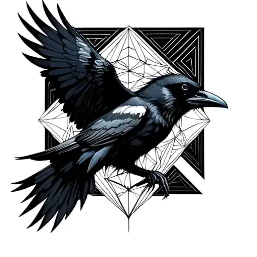 Raven Flying
