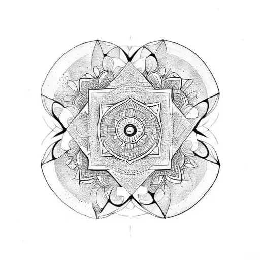 Mandala With Moon