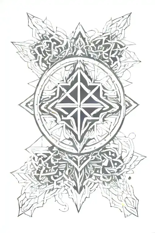 Farvahar Symbol Intertwined