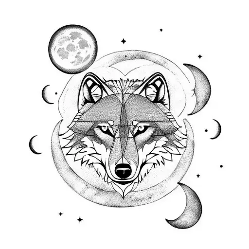 Wolf With Moon Finishing