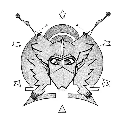 Atlas With Broken Angel Flags