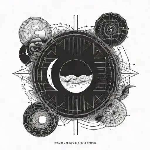 Moon Phases Down Spine