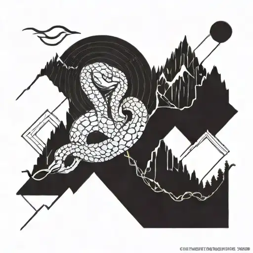 Snake In Mountains