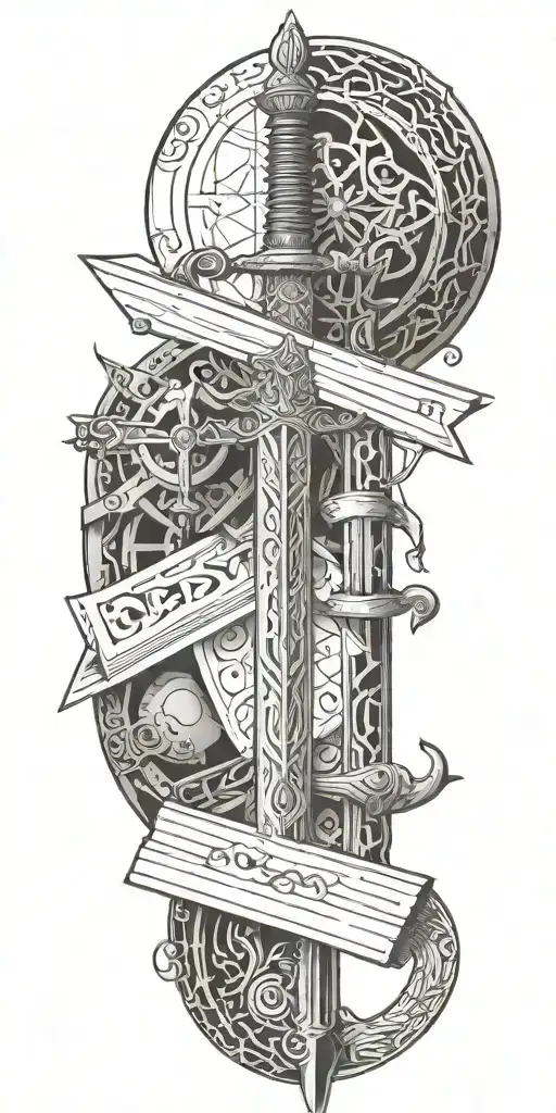 Sword And Hammer And Book