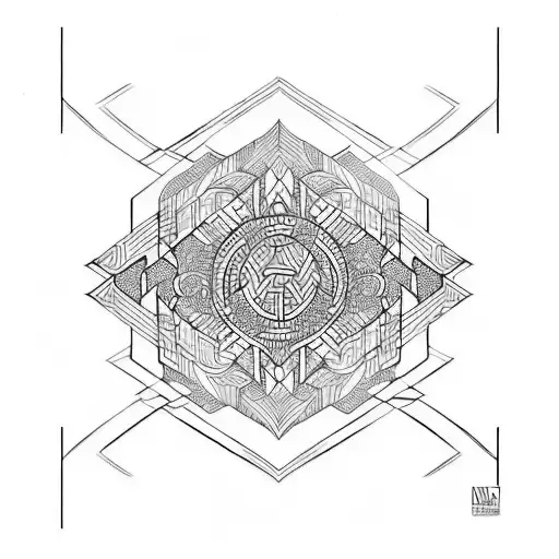 Norse Inspired Geometric Pattern