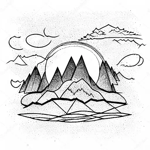 Mountain In A Delicate Circle