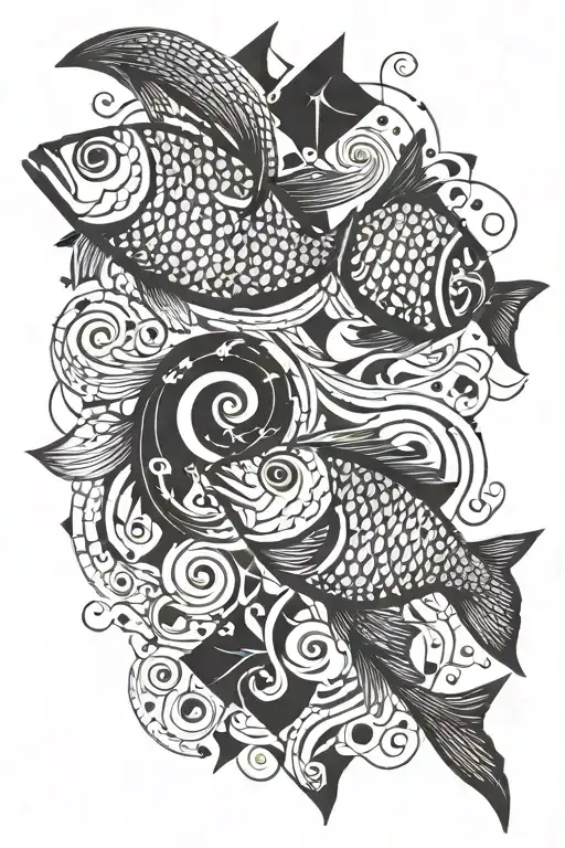 Two Fish And Musical Notes