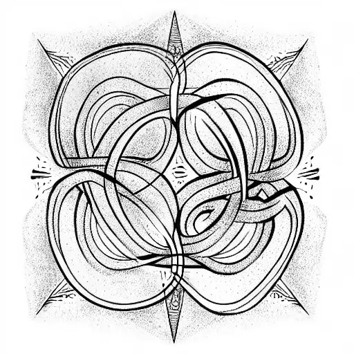 Chain Of Rings Running Along The Collarbone