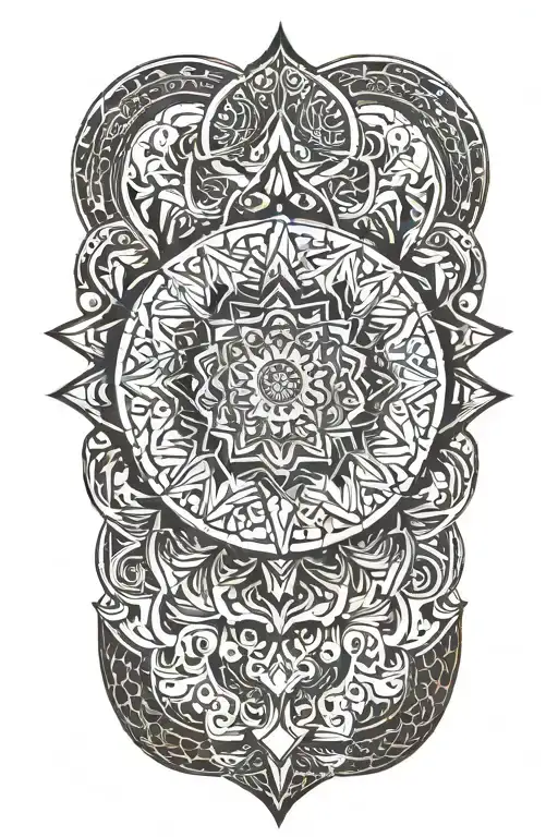 Mandolla And Geometric Design