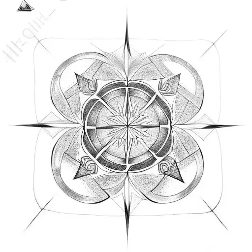 Wind Rose And Coordinate