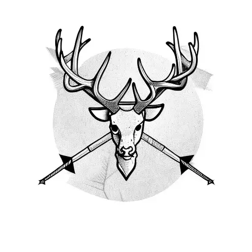 Antlers With Arrow
