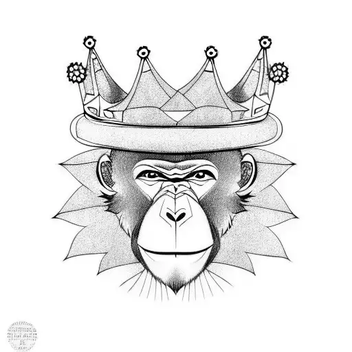 Monkey With Crown