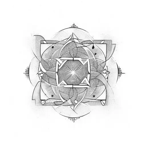 Pi Symbol With Hemetrical Shape That Gives It More Dept