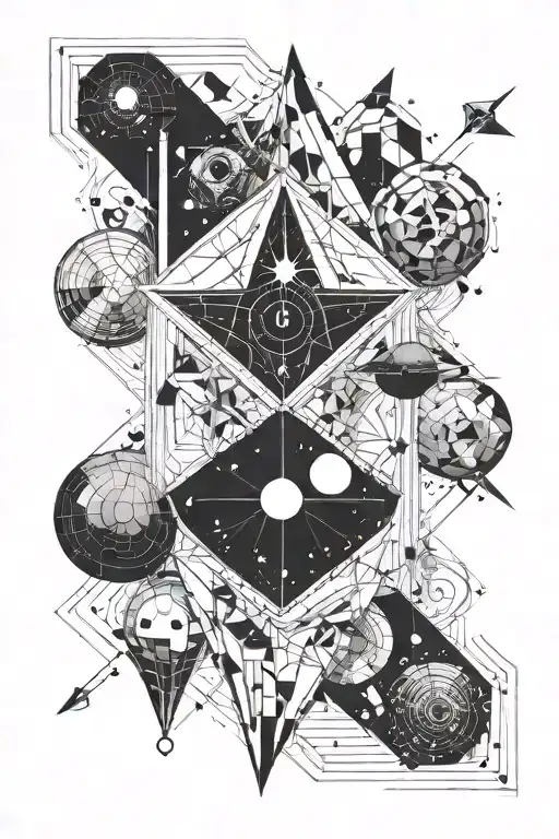 Black And White Space Themed