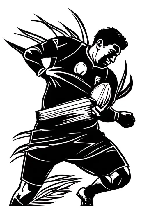 Spring Book Rugby Emblem