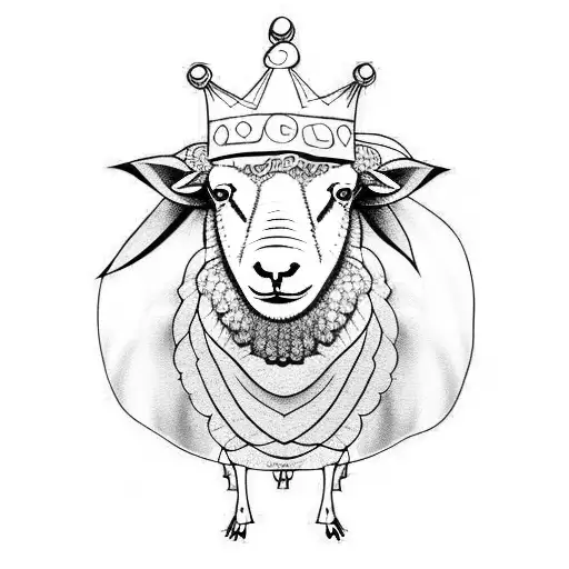 Sheep With Crown
