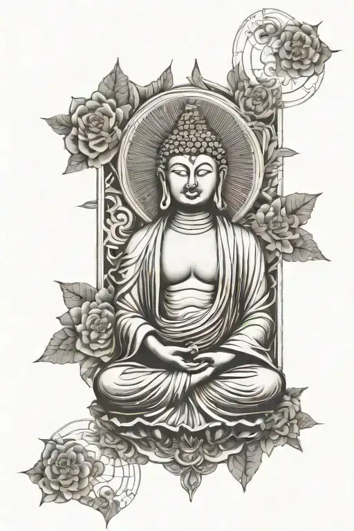 Budha And Jesus Cards Forming Up And Down Sleeve